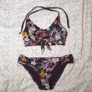 Kona Sol floral multi color swimsuit